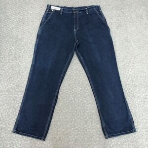 Carhartt FR Jeans Mens 38x32 Blue Flame Resistant Denim Carpenter Workwear Norm